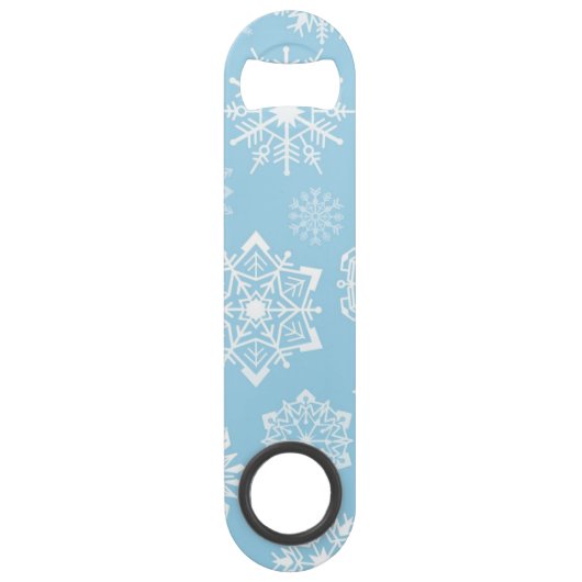 Snowflake patroon speed flessenopener (Voorkant)