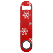 Snowflake patroon speed flessenopener (Voorkant)