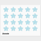 Snowflake patroon ster sticker (Vel)