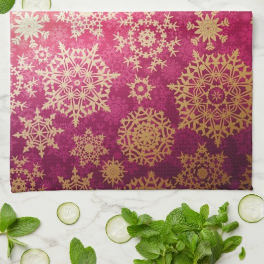 Snowflake patroon theedoek (Gevouwen)