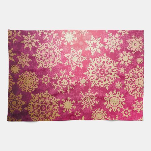 Snowflake patroon theedoek (Horizontaal)