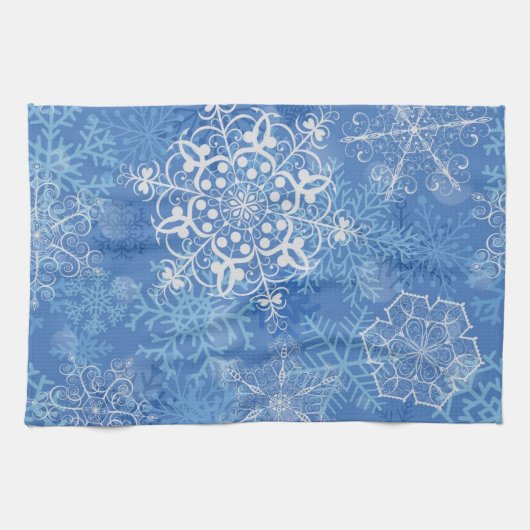 Snowflake patroon theedoek (Horizontaal)