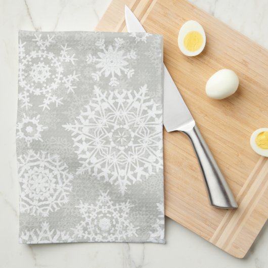 Snowflake patroon theedoek (Quarter Fold)