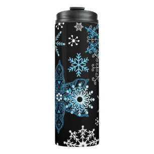Snowflake patroon thermosbeker