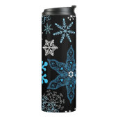 Snowflake patroon thermosbeker (Gedraaid links)