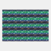 Snowflake Patroon voor Kerstmis van voetganger Inpakpapier Vel (Voorkant 2)