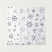 Snowflake patroon wandkleed (Voorkant (horizontaal))