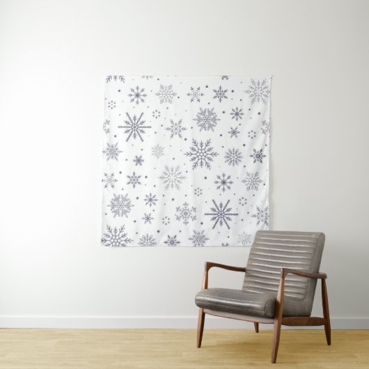 Snowflake patroon wandkleed (In Situ (horizontaal))