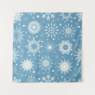 Snowflake patroon wandkleed