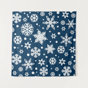 Snowflake patroon wandkleed