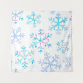 Snowflake patroon wandkleed (Voorkant (horizontaal))