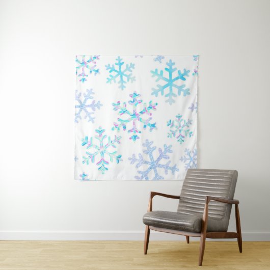 Snowflake patroon wandkleed (In Situ (horizontaal))