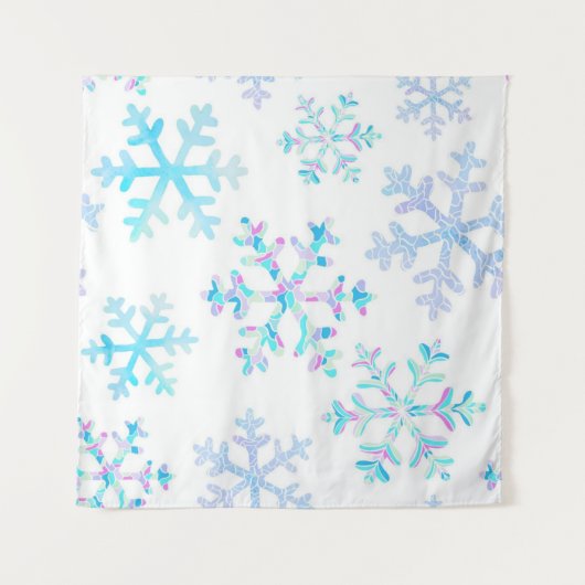 Snowflake patroon wandkleed (Voorkant)