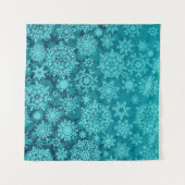 Snowflake patroon wandkleed (Voorkant (horizontaal))