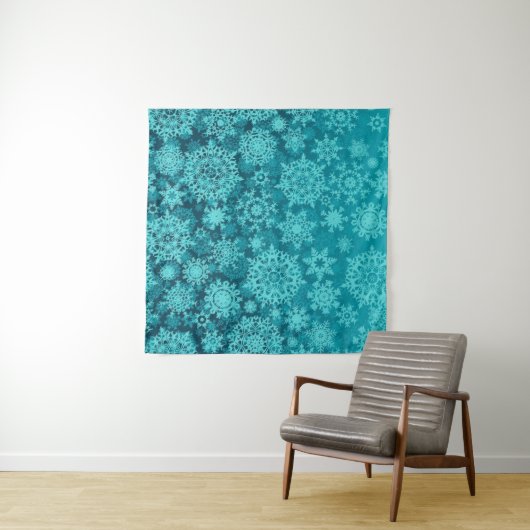 Snowflake patroon wandkleed (In Situ (horizontaal))