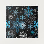 Snowflake patroon wandkleed (Voorkant)