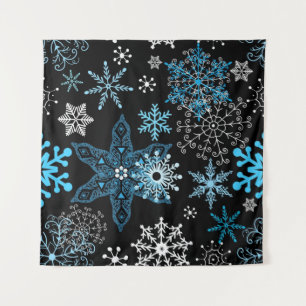 Snowflake patroon wandkleed