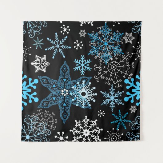 Snowflake patroon wandkleed (Voorkant)