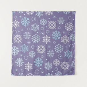 Snowflake patroon wandkleed