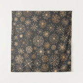 Snowflake patroon wandkleed (Voorkant (horizontaal))