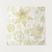 Snowflake patroon wandkleed (Voorkant (horizontaal))