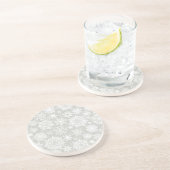 Snowflake patroon zandsteen onderzetter (Zijkant)