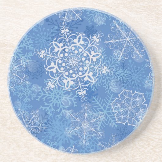 Snowflake patroon zandsteen onderzetter (Voorkant)