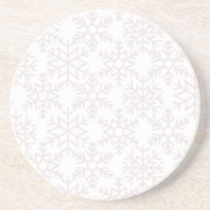 Snowflake patroon zandsteen onderzetter