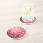 Snowflake patroon zandsteen onderzetter (Zijkant)