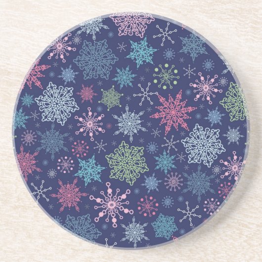 Snowflake patroon zandsteen onderzetter (Voorkant)