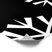  SNOWFLAKE-patroonontwerp | Poster (Hoek)