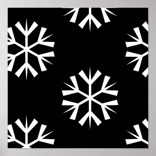  SNOWFLAKE-patroonontwerp | Poster (Voorkant)