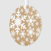 Snowflake Pattern AcrylOrnament Ornament (voorkant)