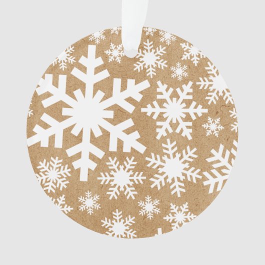 Snowflake Pattern AcrylOrnament Ornament (voorkant)
