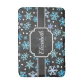 Snowflake Pattern Badmat (Voorkant Verticaal)