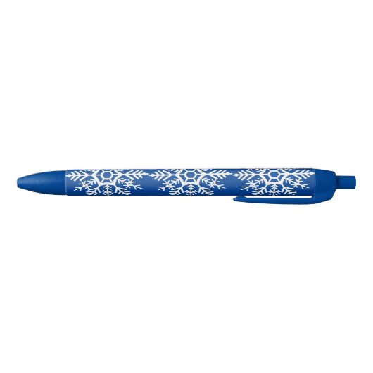 Snowflake Pattern Blauwe Inkt Pen (Bodem)