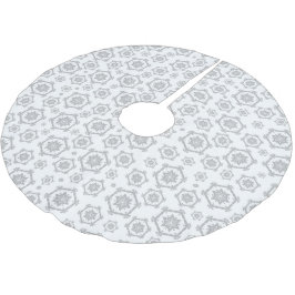 Snowflake Pattern Elegant Grey Kerstfeestdag Kerstboom Rok