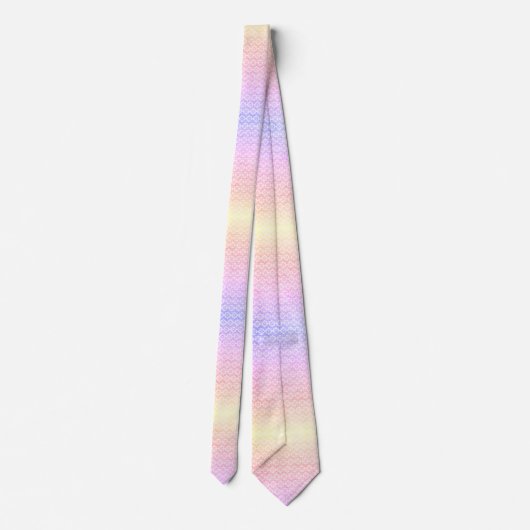 Snowflake Pattern Holiday Blue #3 Stropdas (Achterkant)