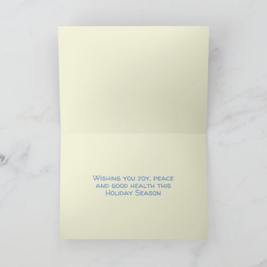 Snowflake Pattern Holiday Card Kaart (Binnen)