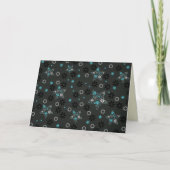 Snowflake Pattern Holiday Card Kaart (Voorkant)