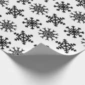 Snowflake Pattern Holiday Gift Wrapping Paper Cadeaupapier (Hoek)