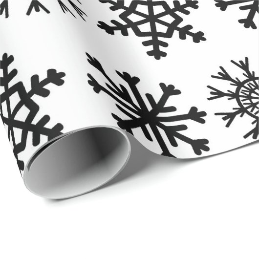 Snowflake Pattern Holiday Gift Wrapping Paper Cadeaupapier (Rol Hoek)