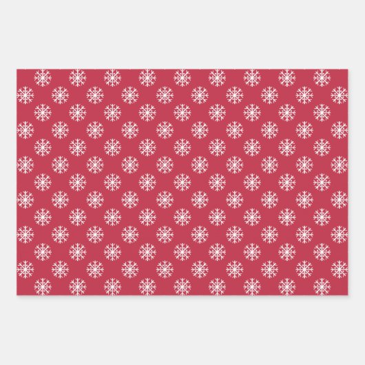 Snowflake Pattern Inpakpapier Vel (Voorkant 3)