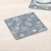 Snowflake Pattern Kartonnen Onderzetters (Schuin)