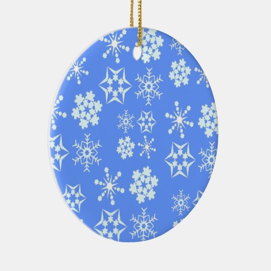 Snowflake Pattern Keramisch Ornament (Rechts)