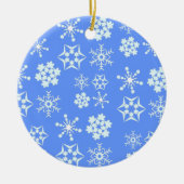 Snowflake Pattern Keramisch Ornament (Voorkant)