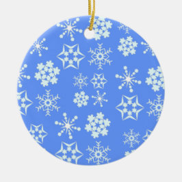 Snowflake Pattern Keramisch Ornament