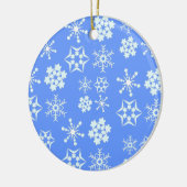 Snowflake Pattern Keramisch Ornament (Links)