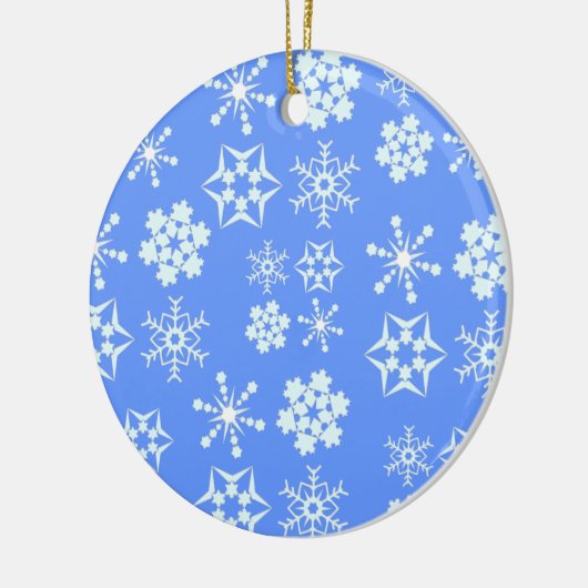Snowflake Pattern Keramisch Ornament (Links)