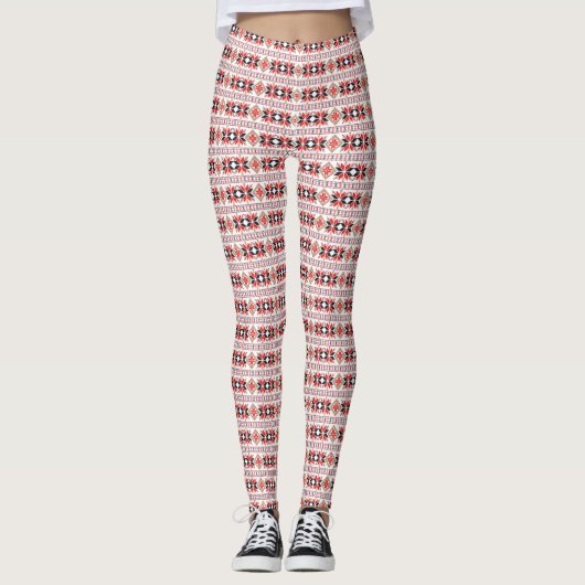 Snowflake Pattern Leggings (Voorkant)